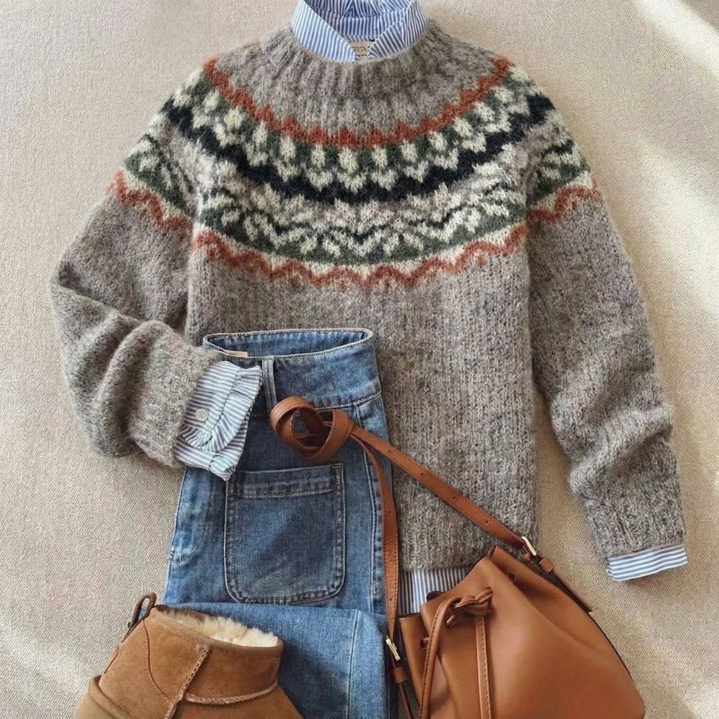 Rosy | Vintage Nordic Heritage Sweater