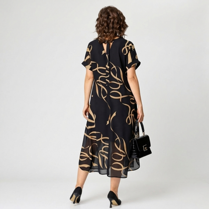 Elena | Timeless Elegant Swirl Dress