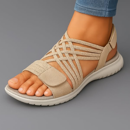 Lirah | Cushioned Cross-Strap Sandals