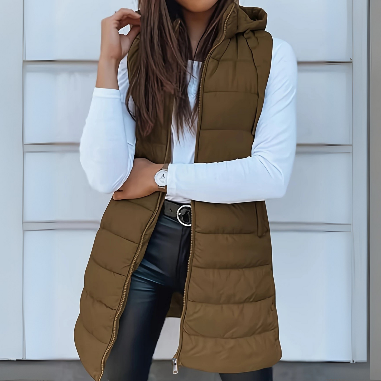 Evania | Premium Long Puffer Vest