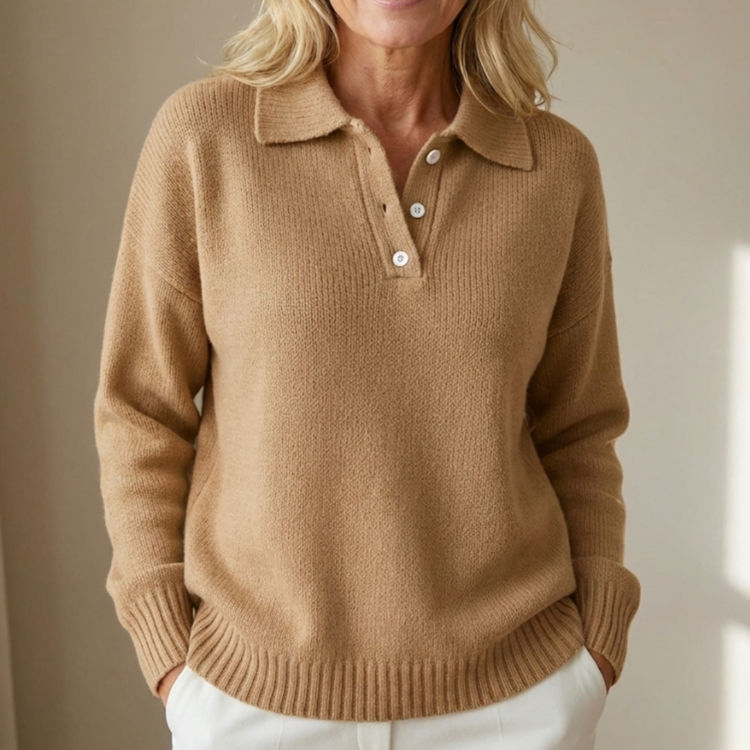 Olimpia | Buttoned Collar Sweater