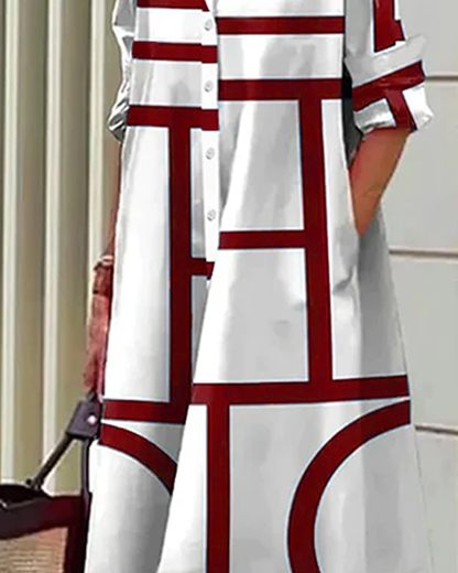Coleen | Chic Linear Dress