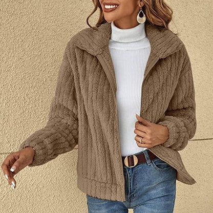 Evita | Cozy Fluffy Comfort Jacket