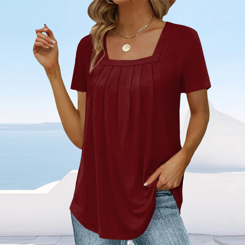Nami | Flowy Square-Neck Blouse