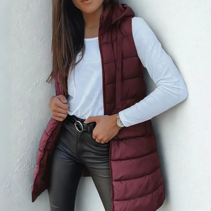 Evania | Premium Long Puffer Vest