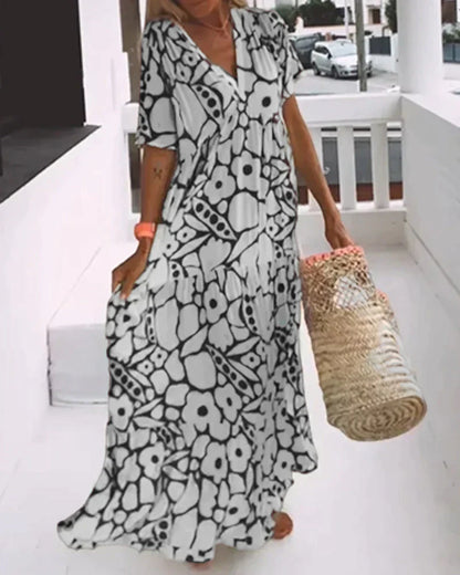Delia | Modern Floral Dress