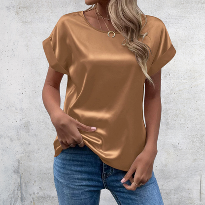 Claribel | Chic Rolled-Sleeve Blouse