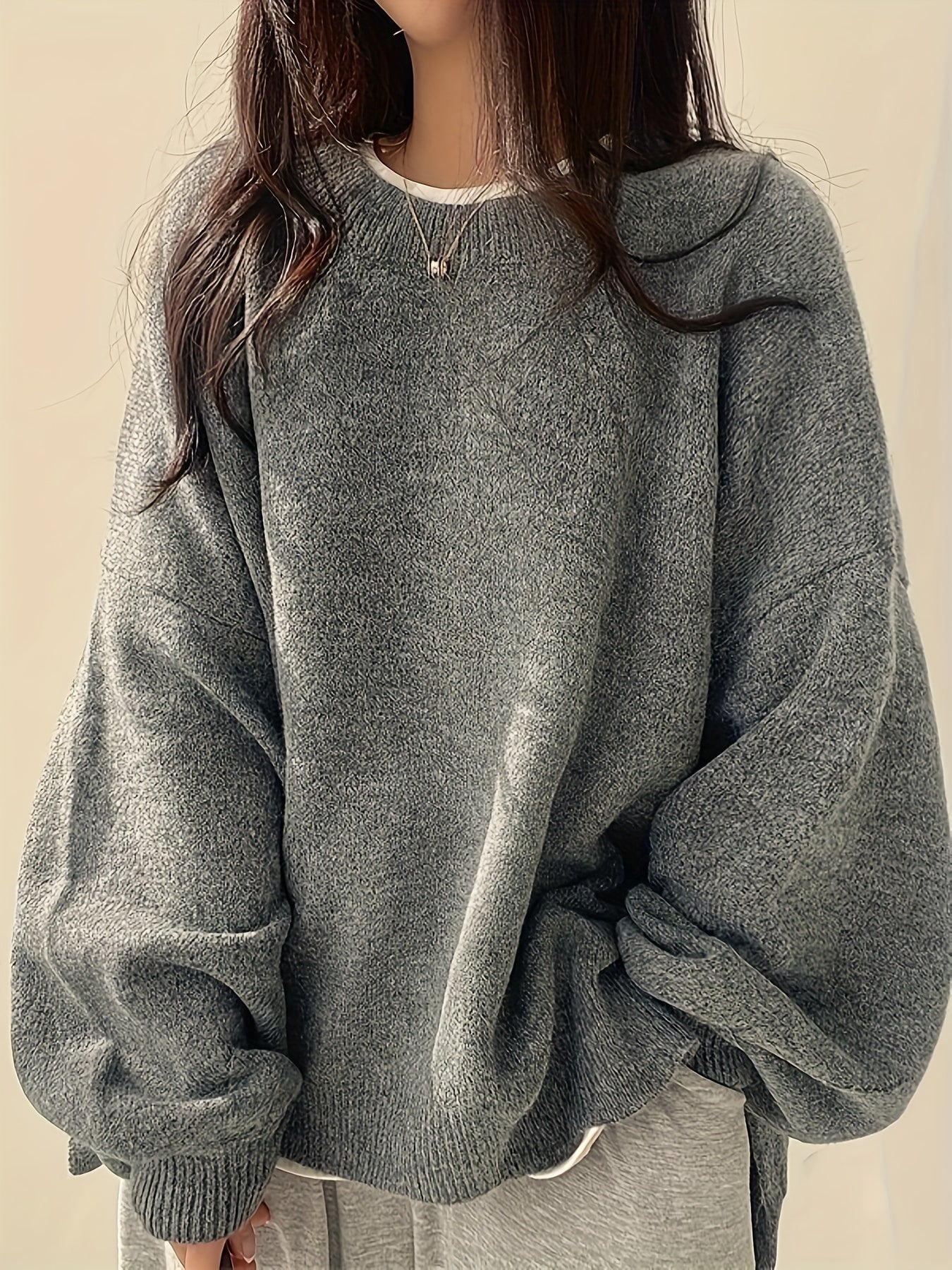 Aemie | Oversized Crewneck Sweater