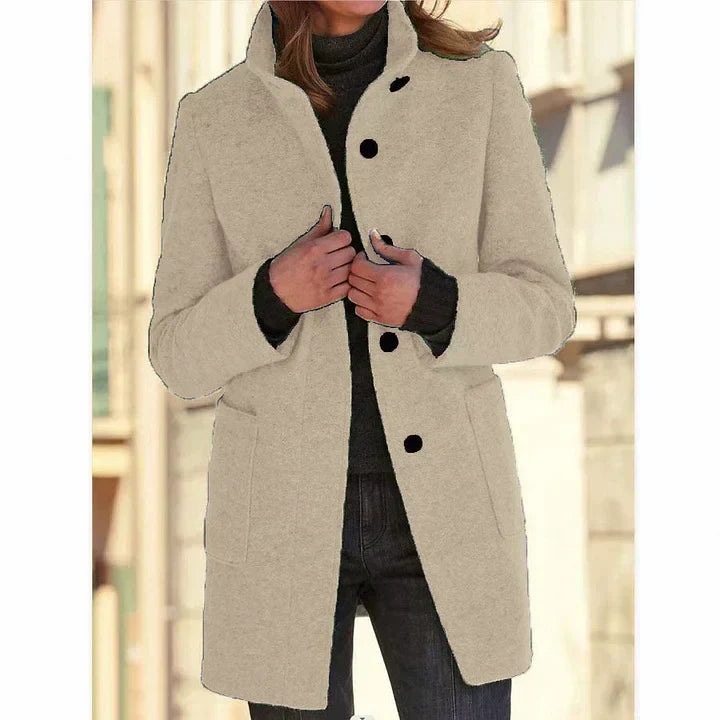 Ysa | Classic Stand Collar Button Coat