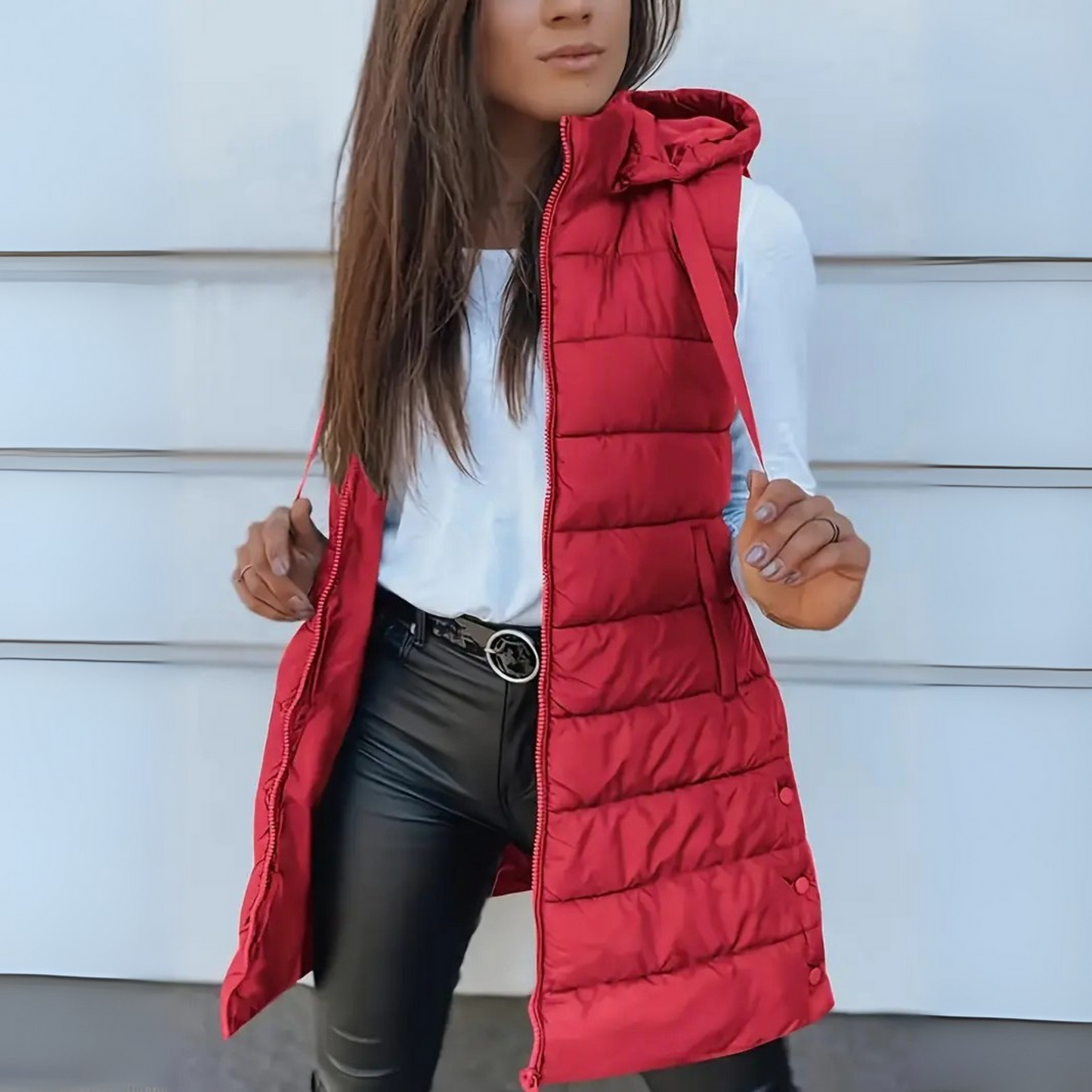 Evania | Premium Long Puffer Vest