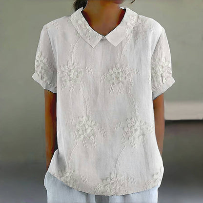 Vettie | Classic Floral Charm Blouse