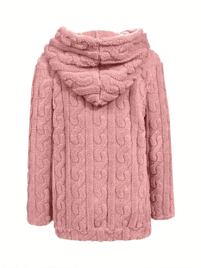 Genia | Hooded Full-Zip Sweater