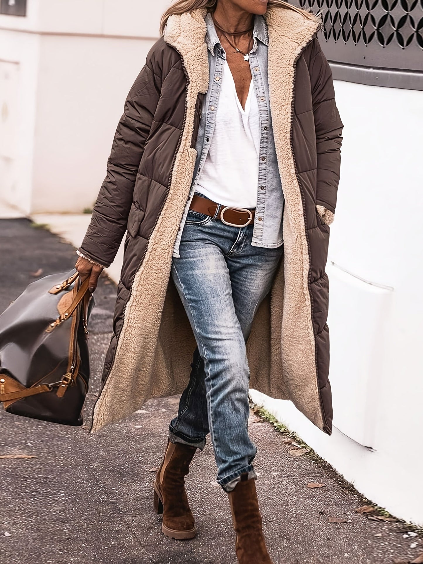 Ellena | Sleek Longline Winter Jacket