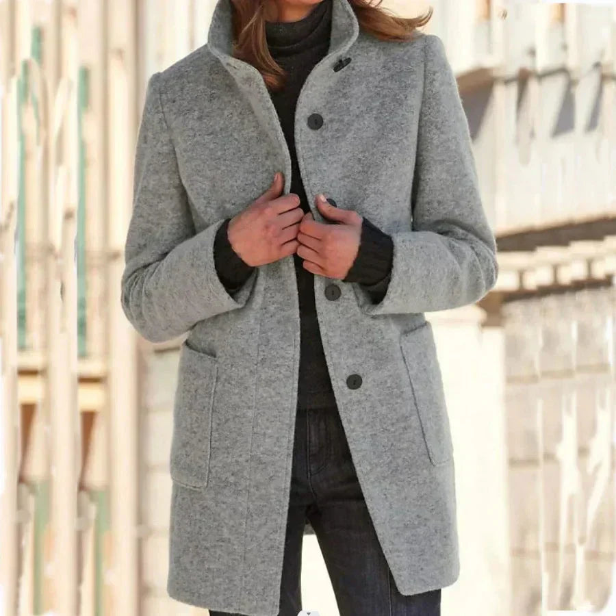 Ysa | Classic Stand Collar Button Coat