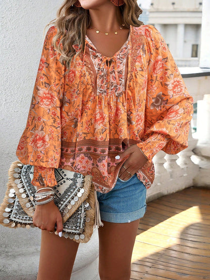 Saskia | Artisan Print Top