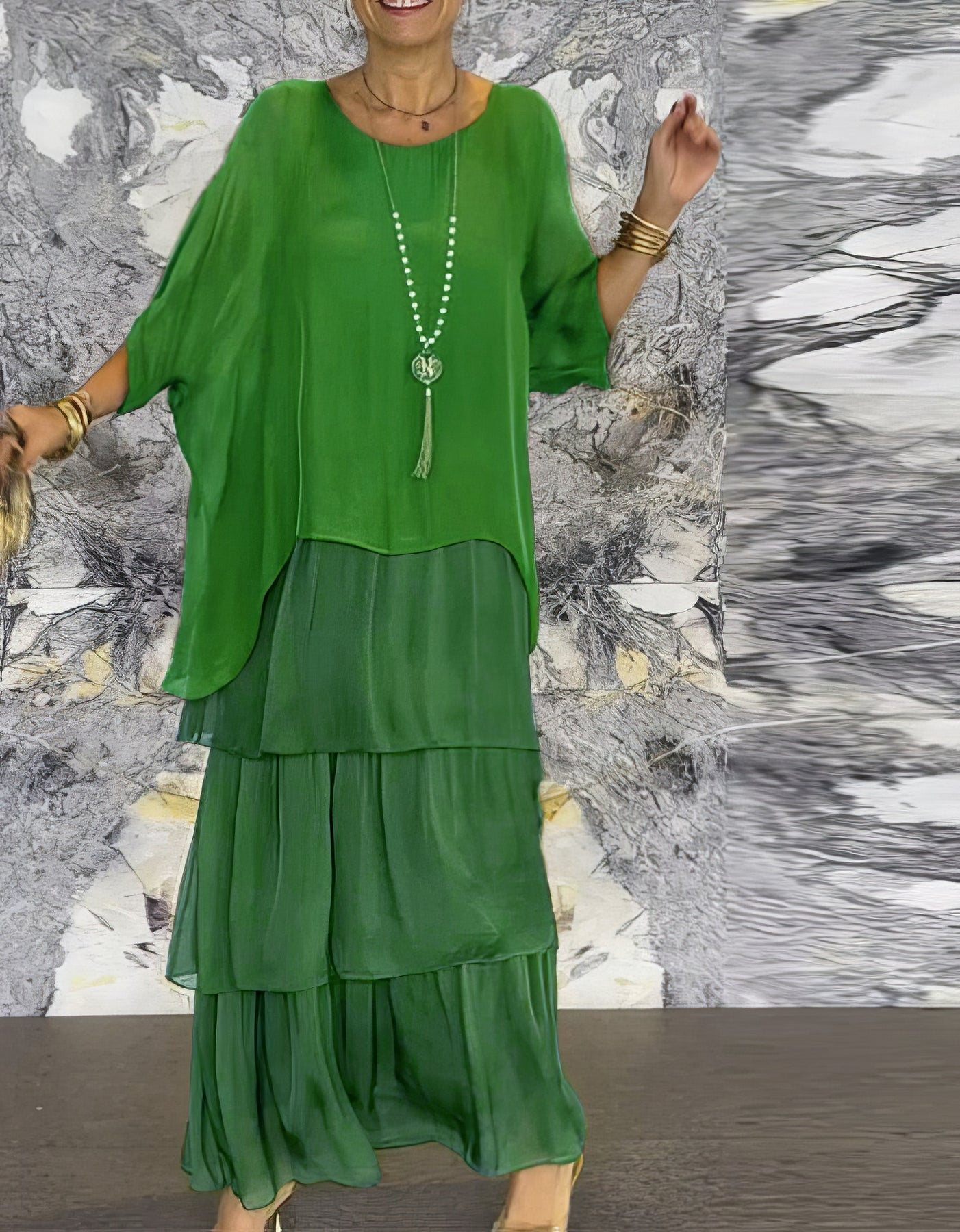 Vittoria | Divine Ruffled Maxi Dress