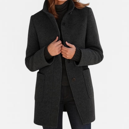 Aniela | Sleek High-Collar Coat