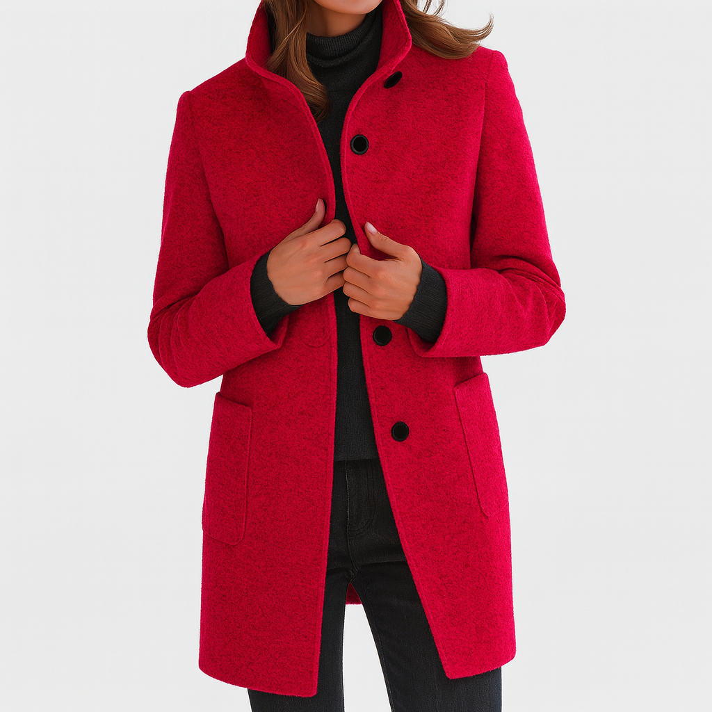 Aniela | Sleek High-Collar Coat