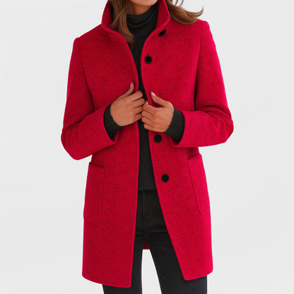 Aniela | Sleek High-Collar Coat