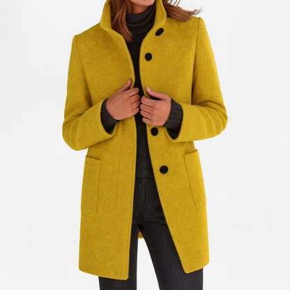 Aniela | Sleek High-Collar Coat
