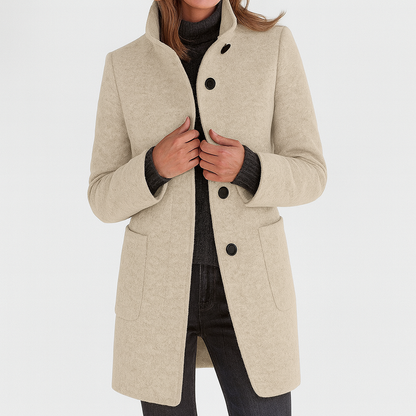 Aniela | Sleek High-Collar Coat