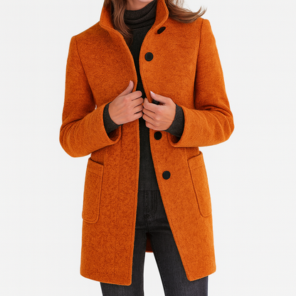 Aniela | Sleek High-Collar Coat