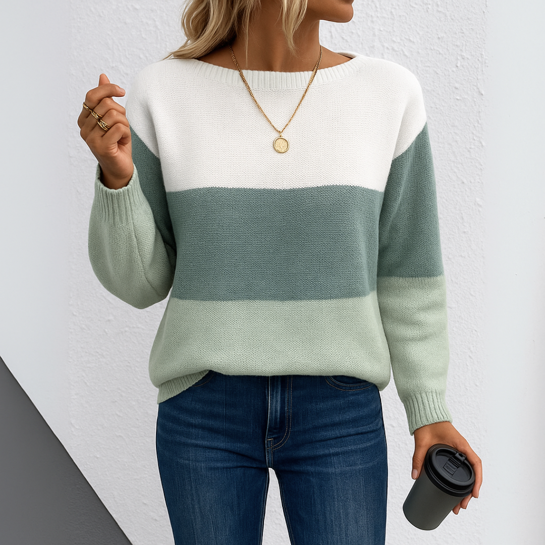 Chiara | Cozy and Stylish Patchwork Sweater