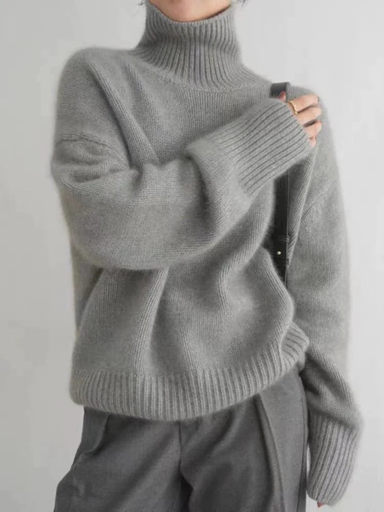 Elizabeth | Trendy High Collar Sweater