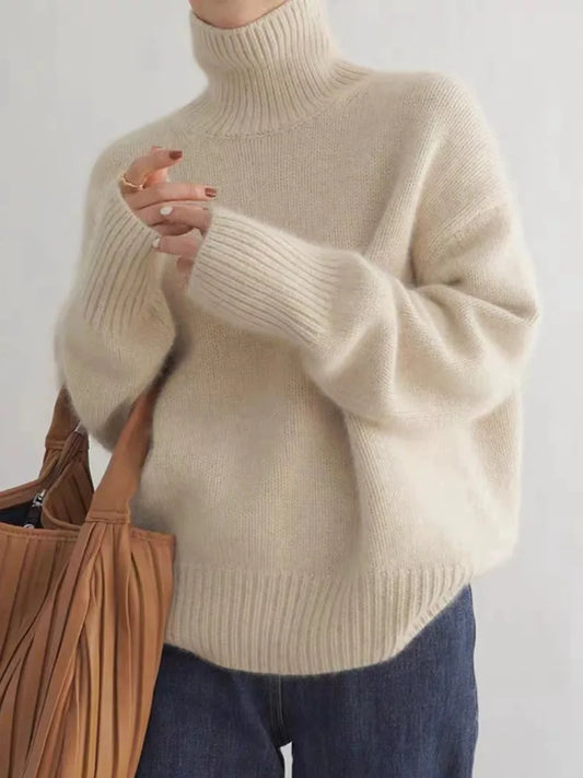 Elizabeth | Trendy High Collar Sweater