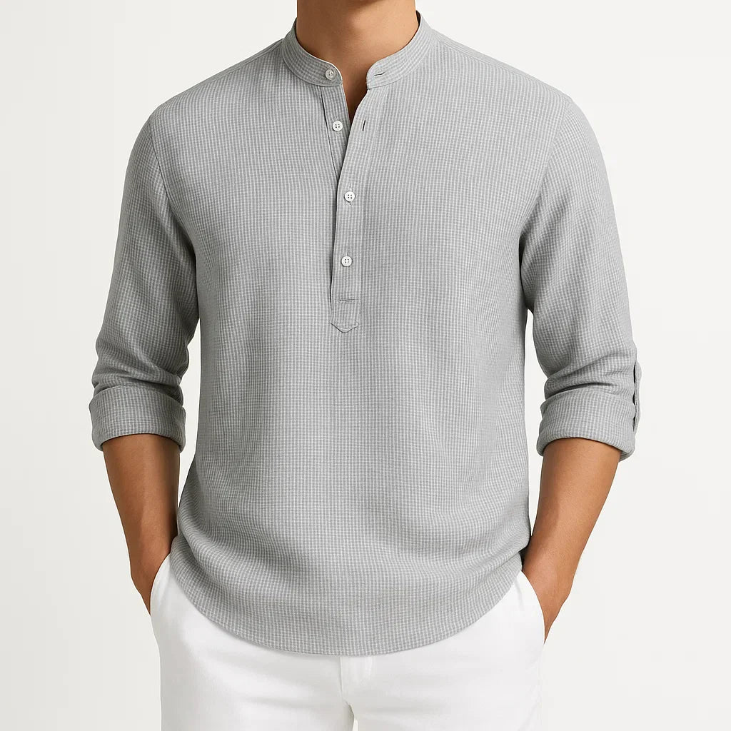 Geordi | Refined Stand Collar Shirt
