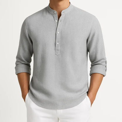 Geordi | Refined Stand Collar Shirt