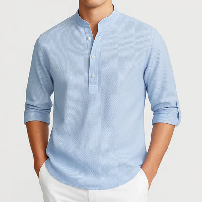 Geordi | Refined Stand Collar Shirt