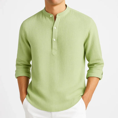 Geordi | Refined Stand Collar Shirt