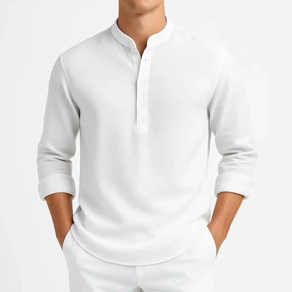 Geordi | Refined Stand Collar Shirt