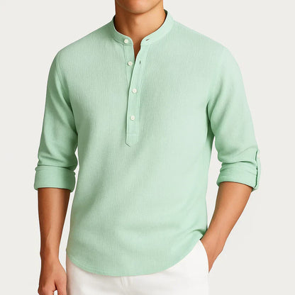 Geordi | Refined Stand Collar Shirt