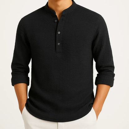 Geordi | Refined Stand Collar Shirt
