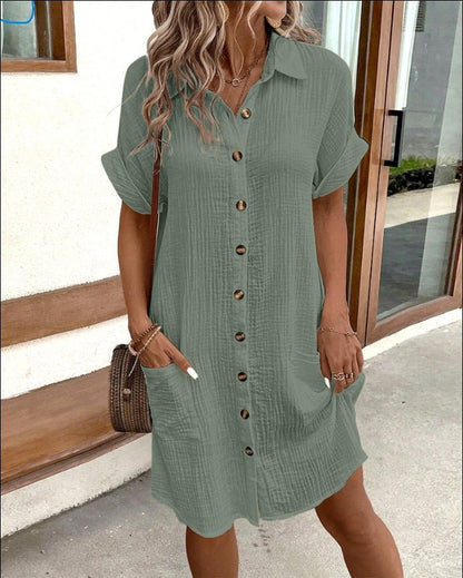 Cielou | Breezy Pocket Shirt Dress