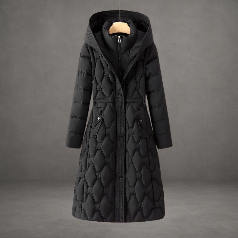 Mollie | Elegant Longline Hooded Coat