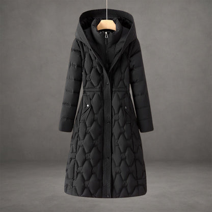 Mollie | Elegant Longline Hooded Coat