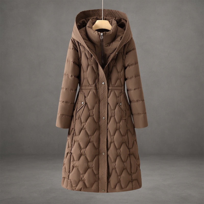 Mollie | Elegant Longline Hooded Coat