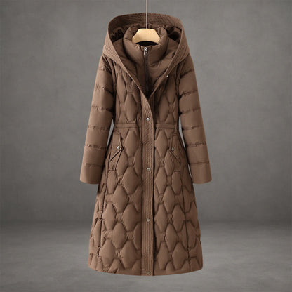 Mollie | Elegant Longline Hooded Coat