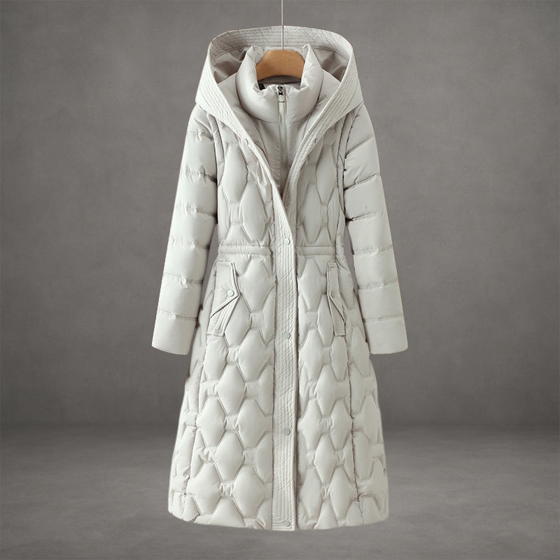 Mollie | Elegant Longline Hooded Coat