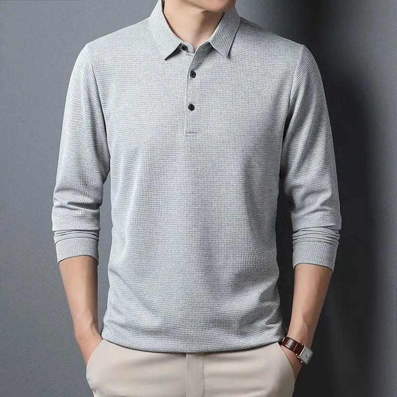 Sean | Casual Waffle Polo Shirt