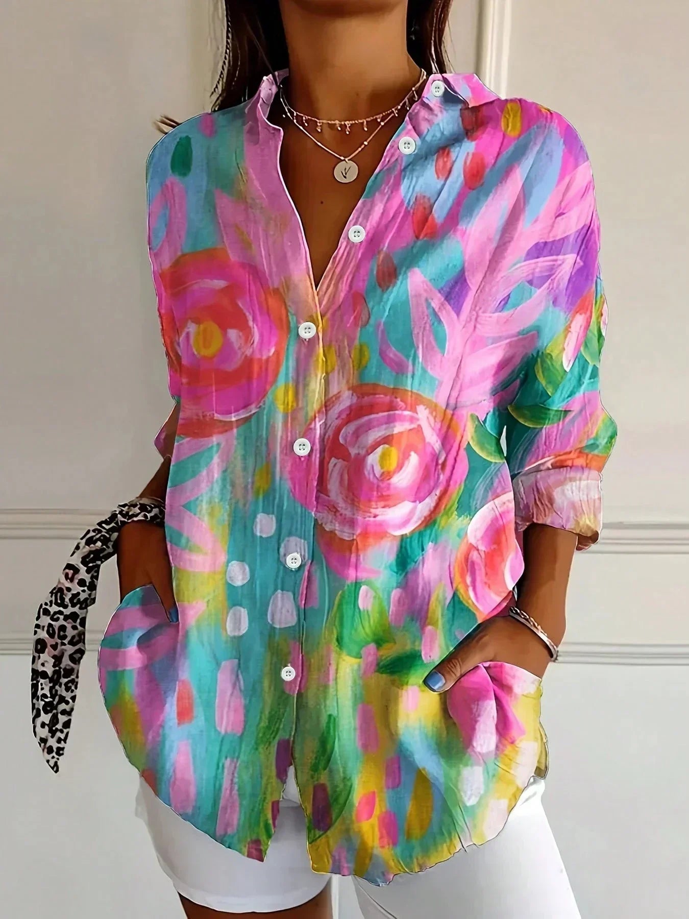 Shielo | Abstract Pattern Blouse