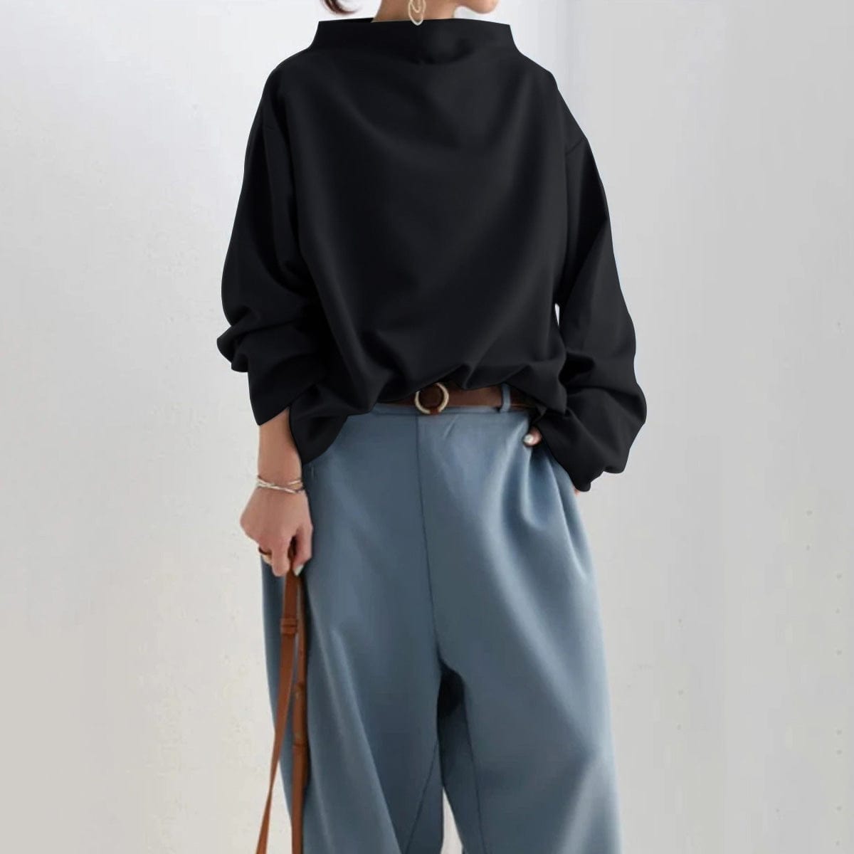 Yalena | Fashionable High-Neck Top