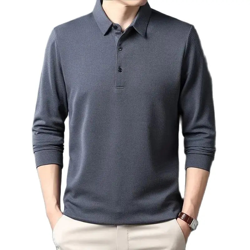 Sean | Casual Waffle Polo Shirt