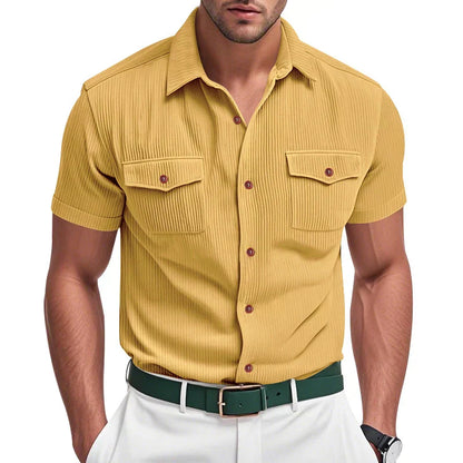 Zenon | Textured Button-Up Shirt