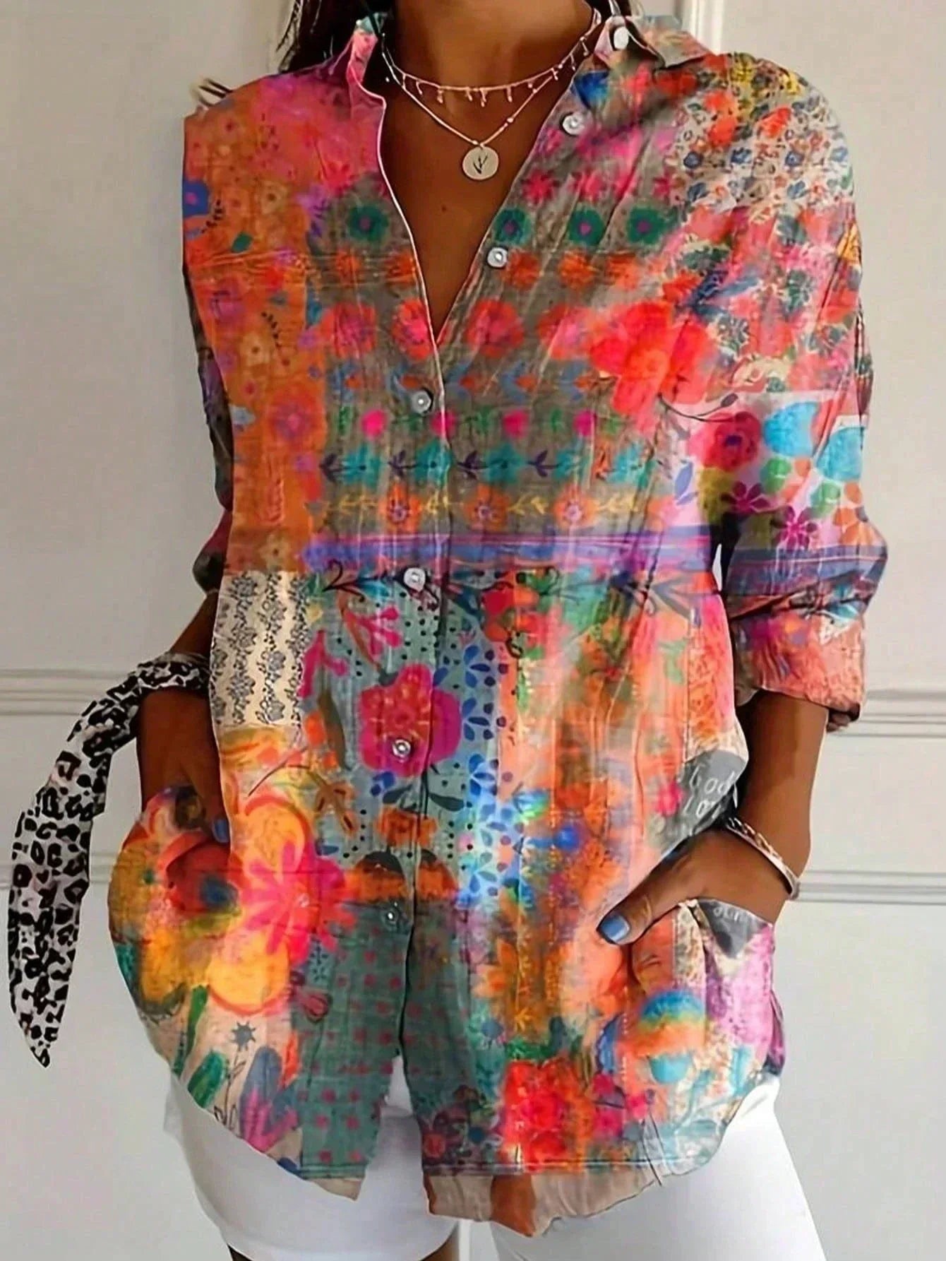 Shielo | Abstract Pattern Blouse