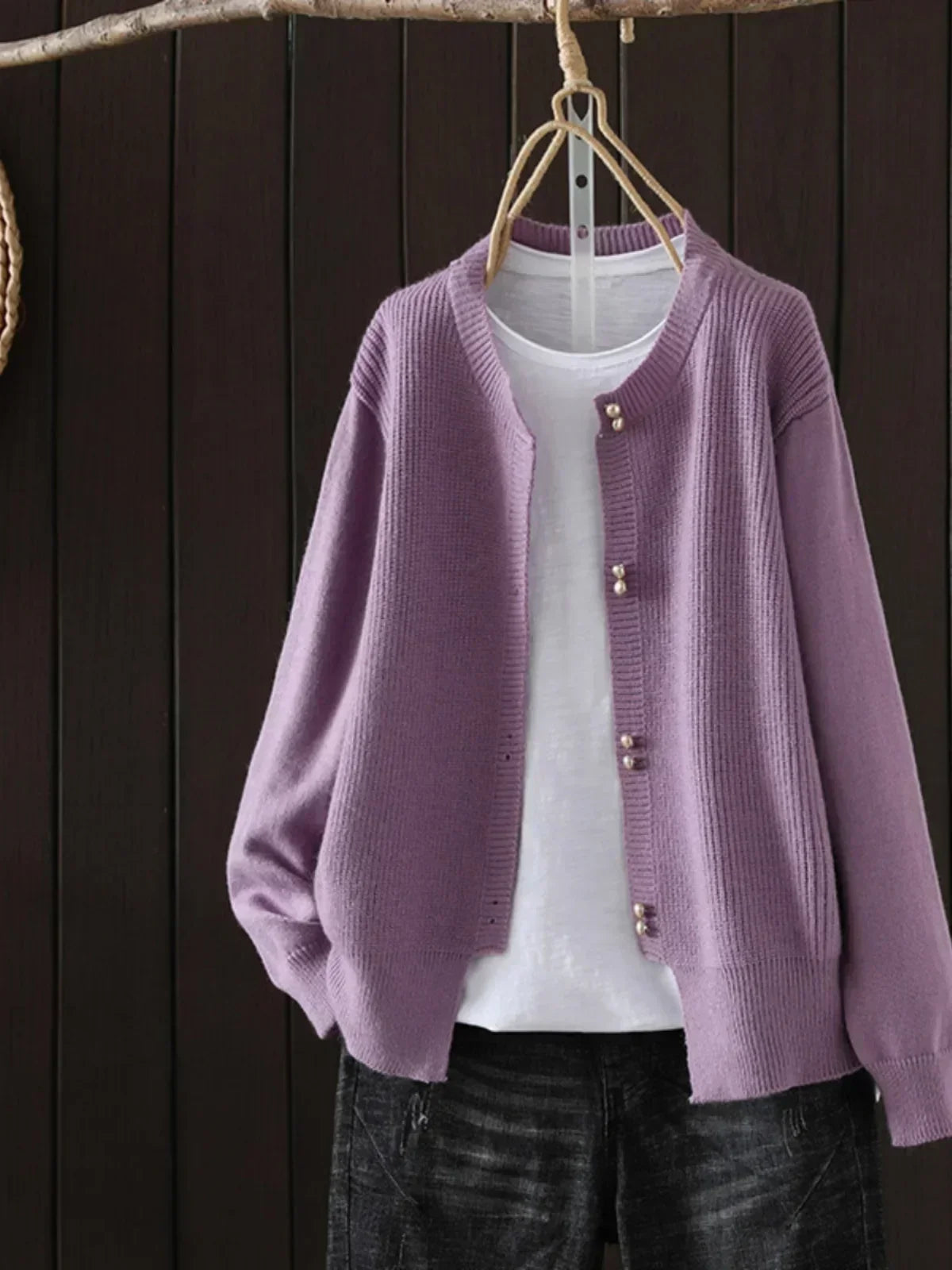 Camia | Round Neck Cardigan