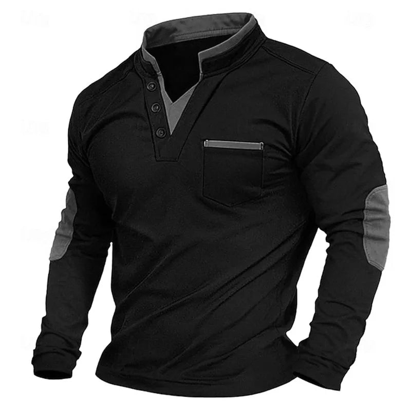 Jonathan | Sleek V-Neck Casual Sweatshirt